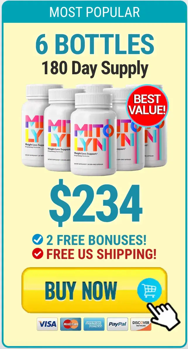 Mitolyn Weight Loss Supplement Price Of 6 Bottle